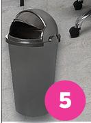 50Ltr Roll Top Dustbin (Black)