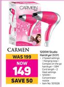 Carmen 1200W Studio Hairdryer (5137)