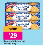 Baumann's Shortbread Biscuits-For 3 x 160g 