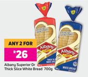 Albany Superior Or Thick Slice White Bread-For Any 2 x 700g