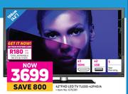 Telefunken 42" (106cm) FHD LED TV TLEDD-42FHD/A