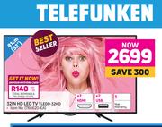 Telefunken 32" (81cm) 32IN HD LED TV TLEDD-32HD
