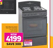 Defy Stove Black BLK DSS512