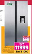 Defy 490L Side By Side Fridge WD DFF 458