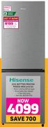 Hisense 223Ltr Bottom Freezer Fridge INOX H310Bl