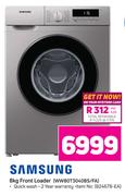 Samsung 8Kg Front Loader Washing Machine WW80T3040BS/FA