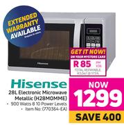 Hisense 28Ltr Electronic Microwave Oven (Metallic) H28M0MME