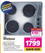Whirlpool 4 Plate Solid Hob
