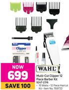 Wahl Multi-Cut Clipper 12 Piece Barber Kit 9247-2316
