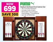 Puma Stadium Dartboard & Cabinet Set