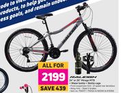 Raleigh 24" Or 26" Mirage MTB + Water Bottle + Bottle Cage-For All