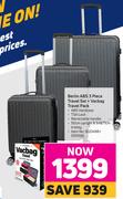 Berlin ABS 3 Piece Travel Set + Vacbag Travel Pack