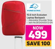 Kingsons 15.6 Inch Evolution Laptop Backpack