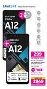 2 x Samsung Galaxy A12 4G Smartphone-On uChoose Flexi 125 + On Promo 65