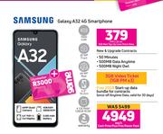 Samsung Galaxy A32 4G Smartphone-On 1GB Red Top Up Core More Data