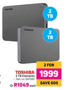 Toshiba 2 TB Elements-For 2
