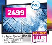 Dell 24" Gaming Monitor SE2417HGX