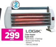 Logik 3 Bar Heater (LGB-333)-Each