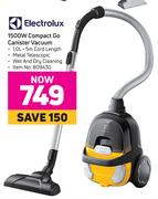 Electrolux 1500W Compact Go Canister Vacuum
