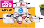 Hart 10 Piece Aluminium Solid Pot Set