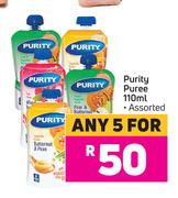 Purity Puree Assorted-For Any 5 x 110ml
