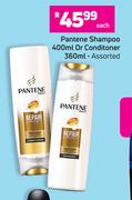 Pantene Shampoo 400ml Or Conditioner 360ml (Assorted)-Each