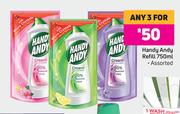 Handy Andy Refill (Assorted)-For Any 3 x 750ml