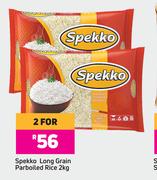 Spekko Long Grain Parboiled Rice-For 2 x 2kg 