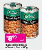Rhodes Baked Beans In Tomato Sauce-410g Each 
