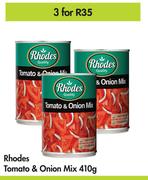 Rhodes Tomato & Onion Mix-For 3 x 410g 