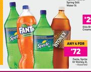 Fanta, Sprite Or Stoney (Assorted)-For Any 4 x 2Ltr