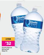 Aquelle Natural Spring Still Water-For 2 x 5Ltr