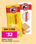 Bakers Tennis Biscuits (Assorted)-For Any 2 x 200g