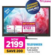 Telefunken 24" HD LED TV TLED-240HD