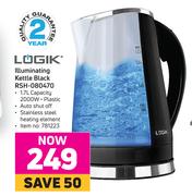 Logik Illuminating Kettle Black RSH-080470
