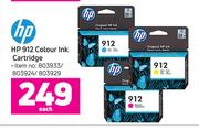 HP 912 Colour Ink Cartridge-Each