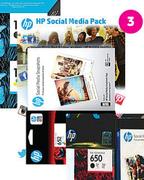 HP 652 Black + Tri-Colour + Photo Paper Ink Value Pack