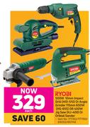 Ryobi 500W 10mm Impact Drill HID-510 Or Angle Grinder 115mm 650W HG 655-Each