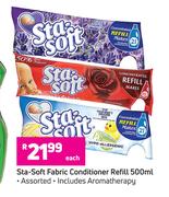 Sta Soft Fabric Conditioner Refill-500ml Each