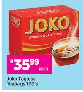Joko Tagless Teabags-100's Each