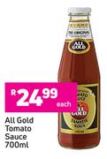 All Gold Tomato Sauce-700ml Each