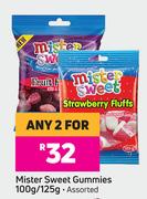 Mister Sweet Gummies Assorted-For Any 2 x 100g/125g