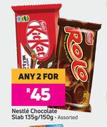 Nestle Chocolate Slab Assorted-For Any 2 x 135g/150g 