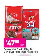 Catmor Cat Food 1.75Kg Or 2 In 1 Cat Food 1.5Kg Assorted-Each