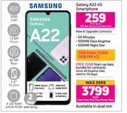 Samsung Galaxy A22 4G Smartphone-Each