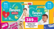 Pampers Pants Or Baby Dry Disposable Nappies Mega Box-Each