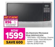 Samsung 32L Electronic Microwave Silver ME9114S1/XFA