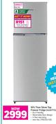 Hisense 161L Titan Silver Top Freezer Fridge H220TTS