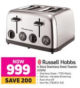 Russell Hobbs 4 Slice Stainless Steel Toaster