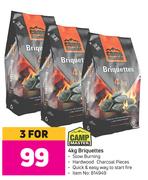 Campmaster Briquettes-For 3 x 4Kg